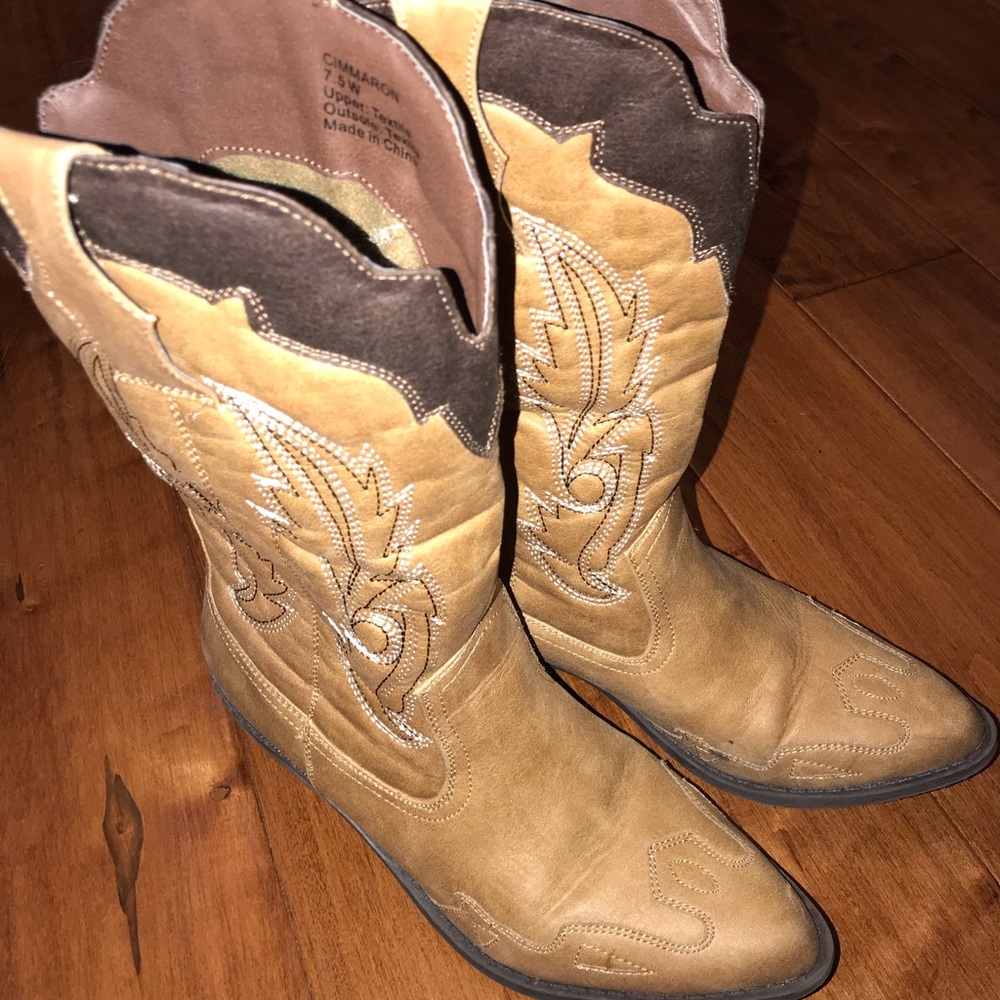 Coconuts Brand Tan Boots